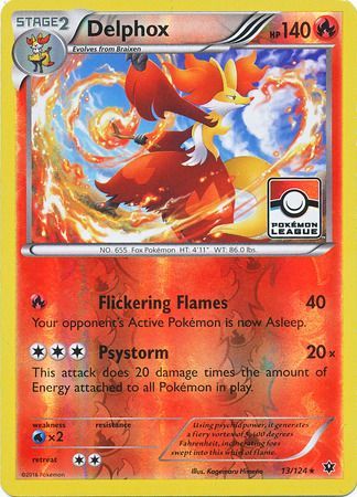 Delphox (13/124) (League Promo) [XY: Fates Collide]