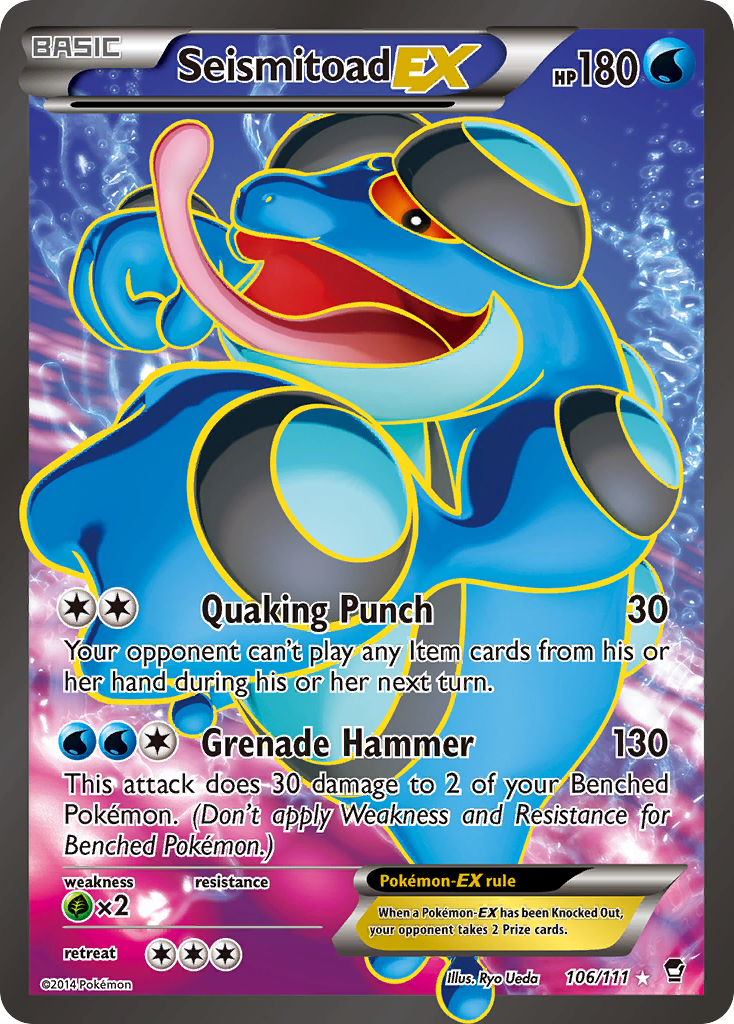 Seismitoad EX (106/111) [XY: Puños furiosos] 