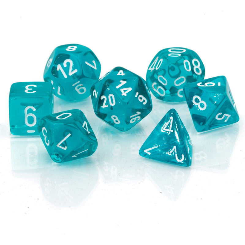 Set de 7 dados para Rol (Traslucidos)