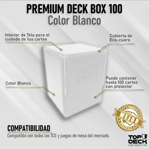 Portamazos Premium - Blanco para 100 cartas