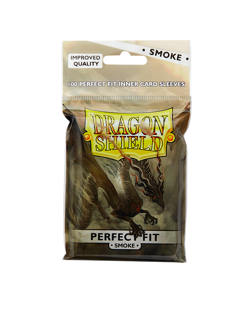 Dragon Shield Perfect Fit Sleeves - Standard - Clear/Smoke (100 protectores)