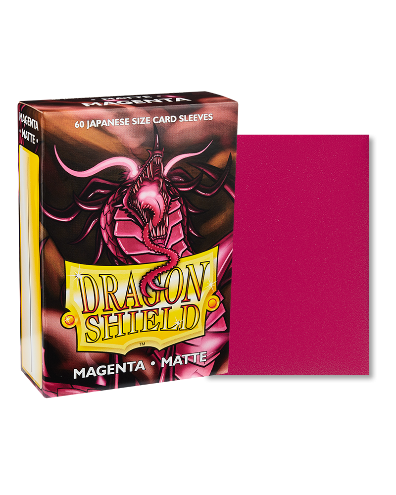 Dragon Shield Sleeves - JAPANESE SIZE - Matte Magenta (60 protectores)