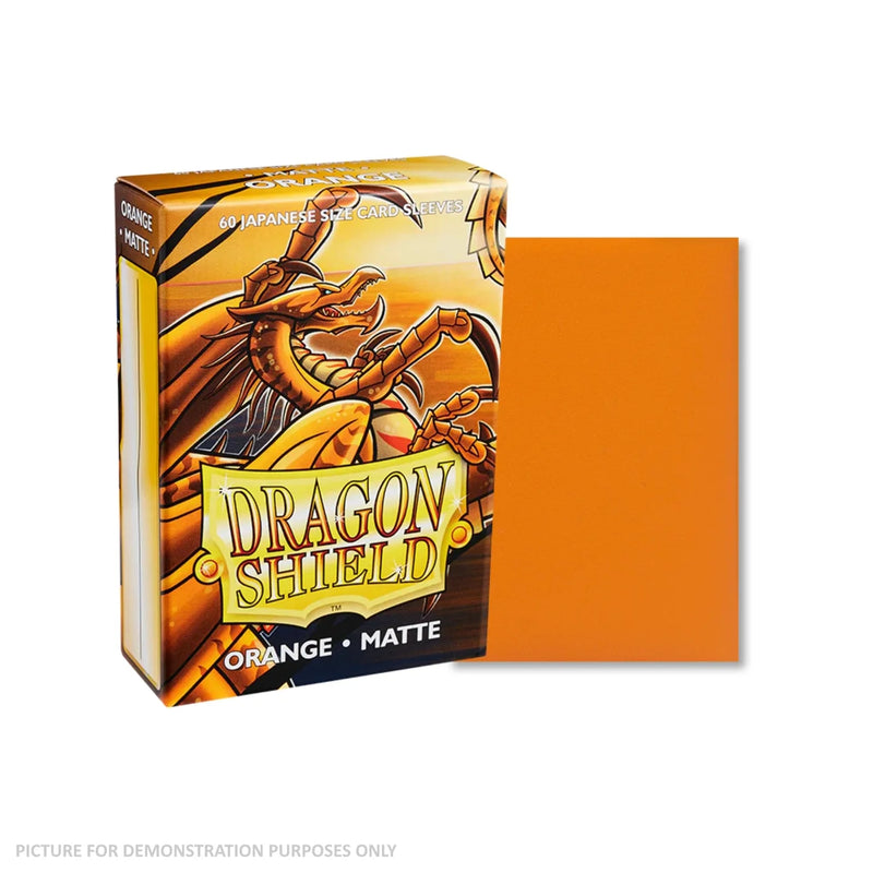 Dragon Shield Sleeves - JAPANESE SIZE - Matte Orange (60 protectores)