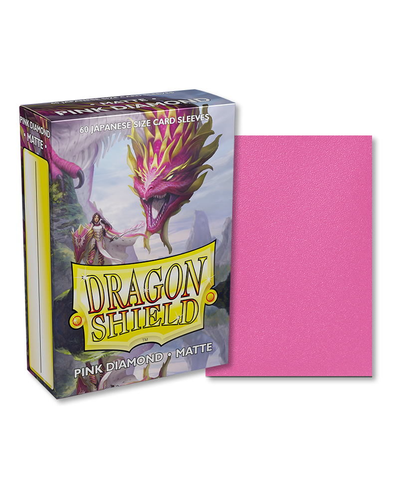 Dragon Shield Sleeves - JAPANESE SIZE - Matte Pink Diamond (60 protectores)