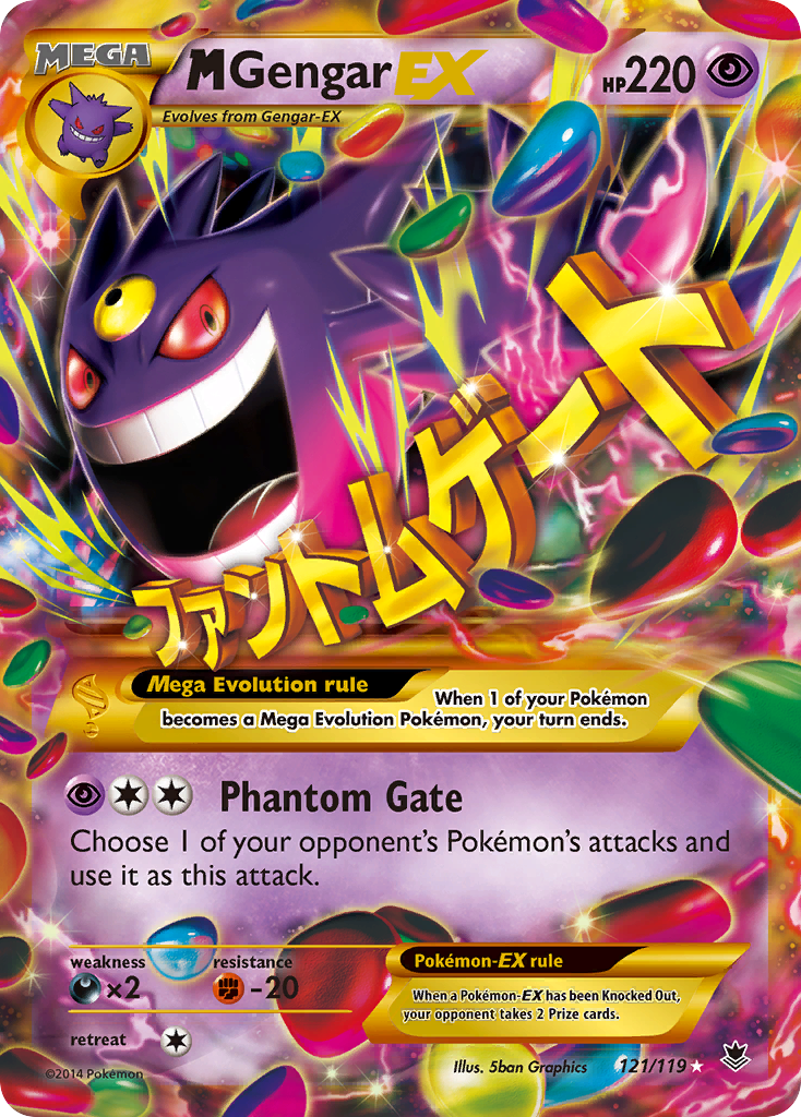 M Gengar EX (121/119) [XY: Fuerzas fantasma] 