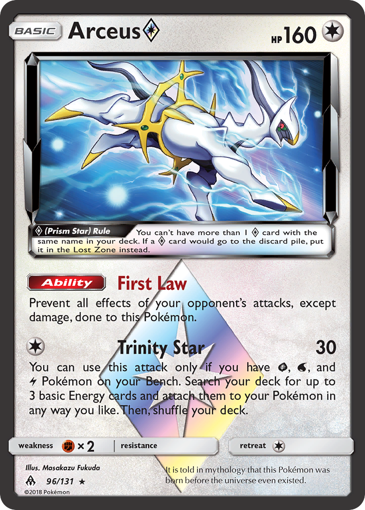 Arceus (96/131) (Prisma Estrella) [Sol y Luna: Luz Prohibida] 