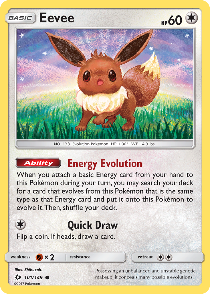 Eevee (101/149) [Sol y Luna: Conjunto básico] 