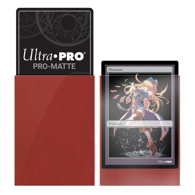 Ultra PRO: Fundas pequeñas de 60 ct - PRO-Matte (Rojo) 