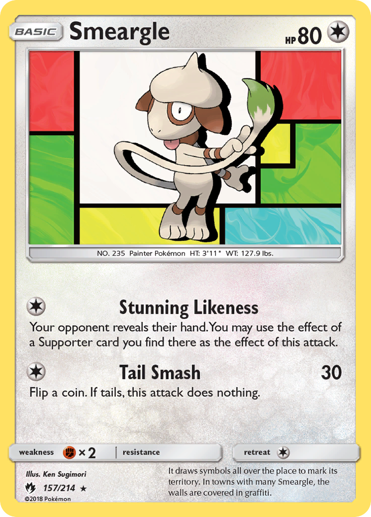 Smeargle (157/214) [Sol y Luna: Trueno perdido] 