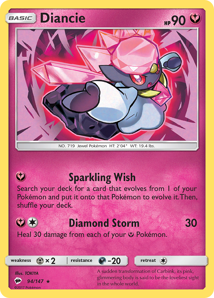 Diancie (94/147) [Sol y Luna: Sombras ardientes] 