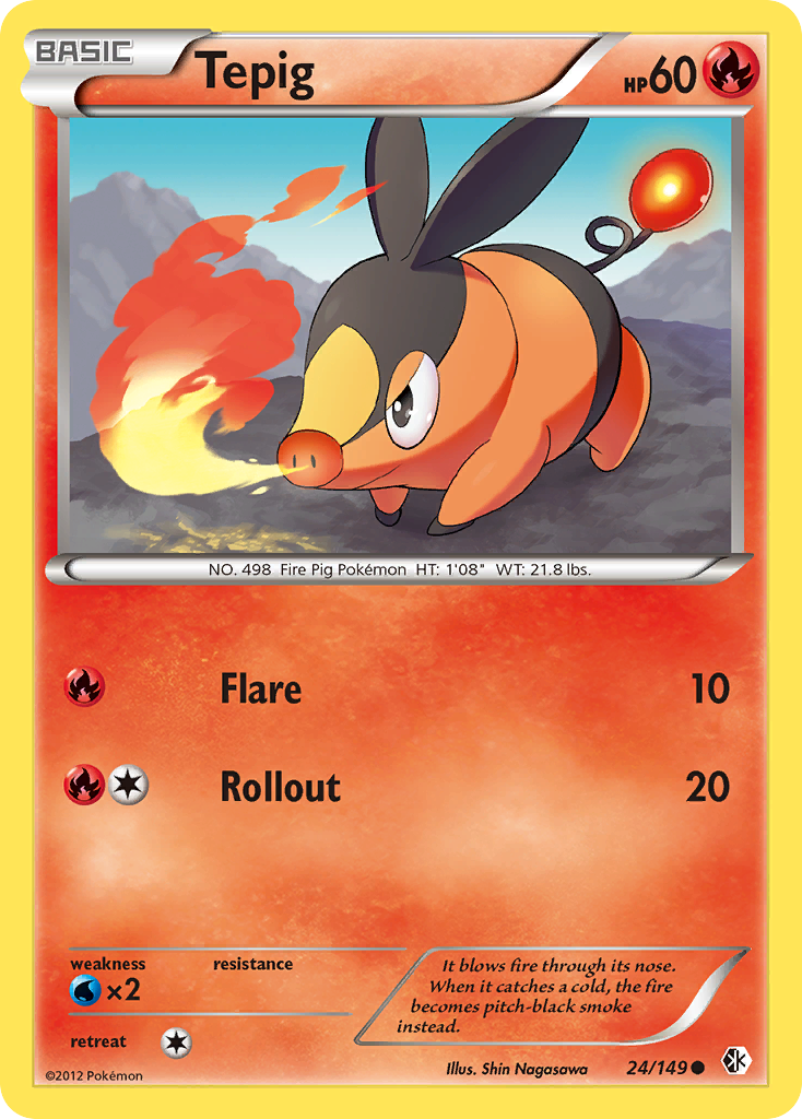 Tepig (24/149) [Blanco y negro: Límites cruzados] 