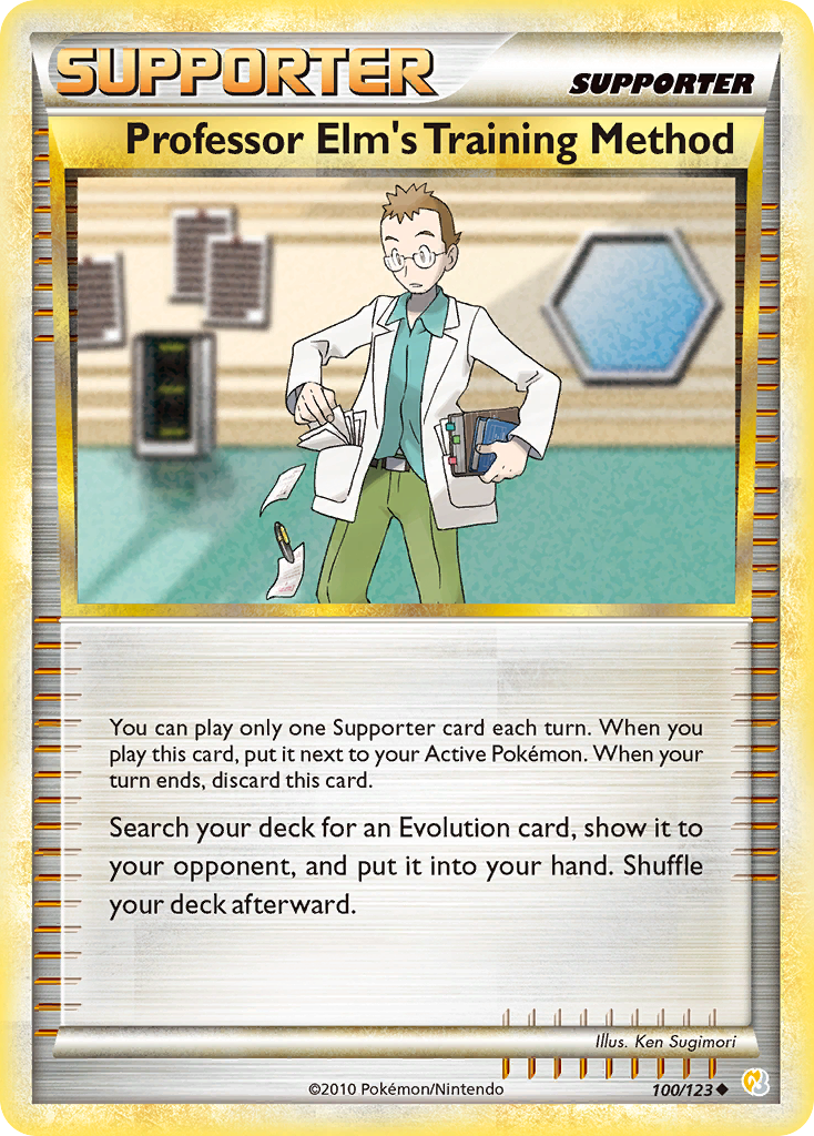 Professor Elm's Training Method (100/123) [HeartGold & SoulSilver: Base Set]