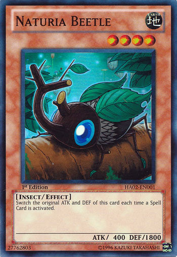 Naturia Beetle [HA02-EN001] Super Rare