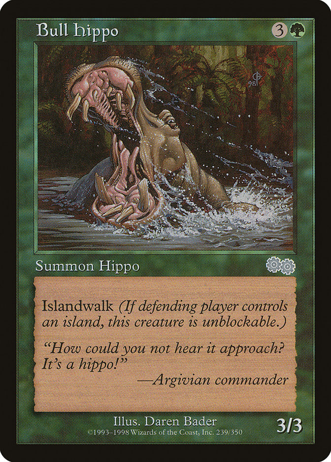 Hipopótamo toro [La saga de Urza] 