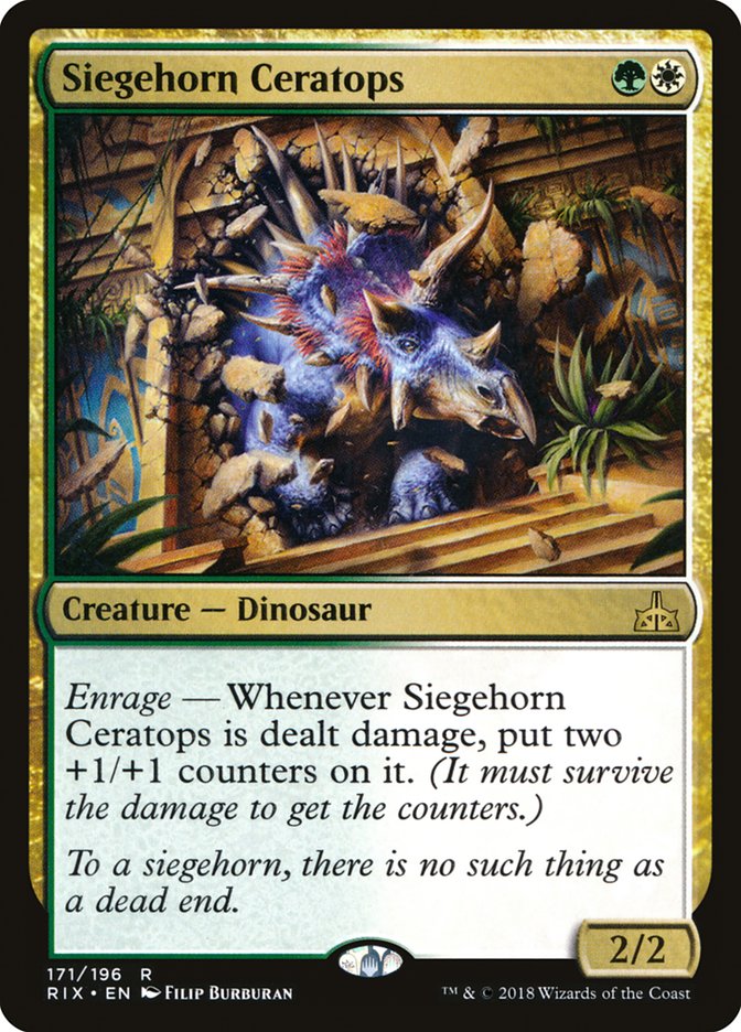 Siegehorn Ceratops [Rivales de Ixalan] 