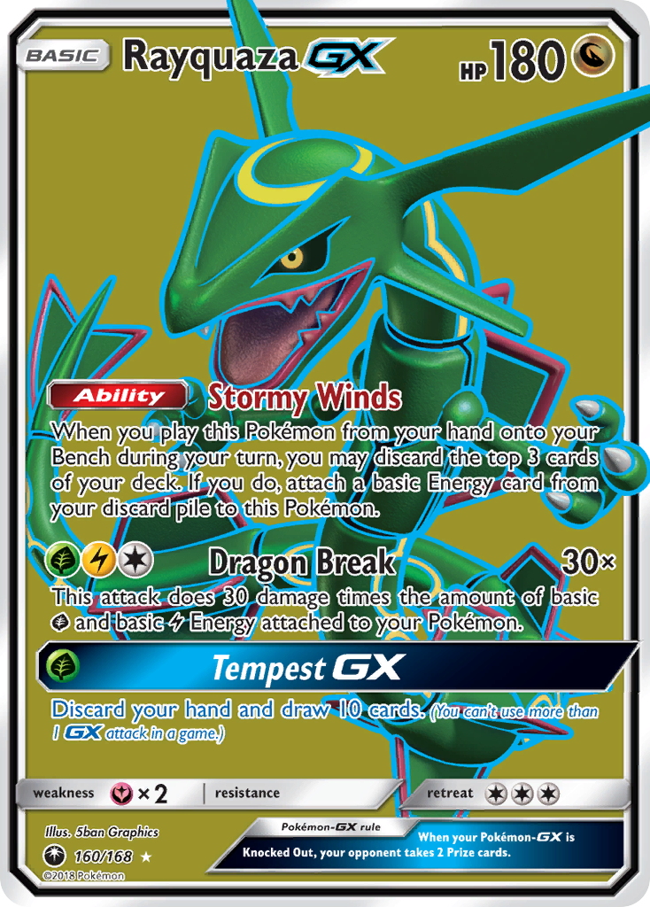 Rayquaza GX (160/168) [Sol y Luna: Tormenta Celestial] 