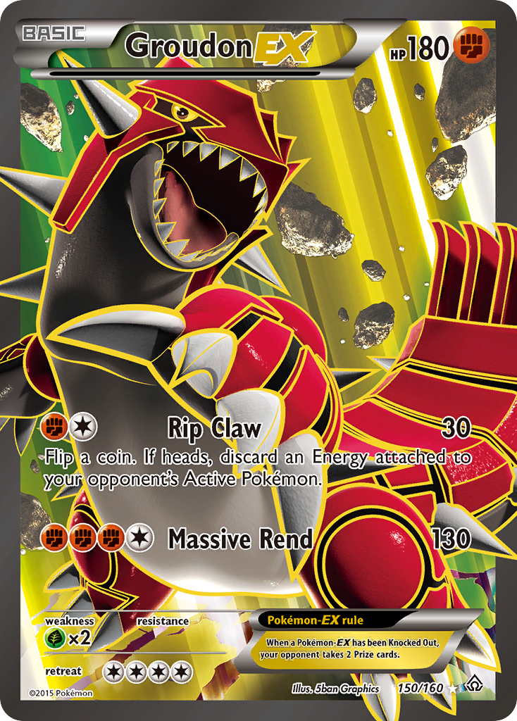 Groudon EX (150/160) [XY: Choque primigenio] 