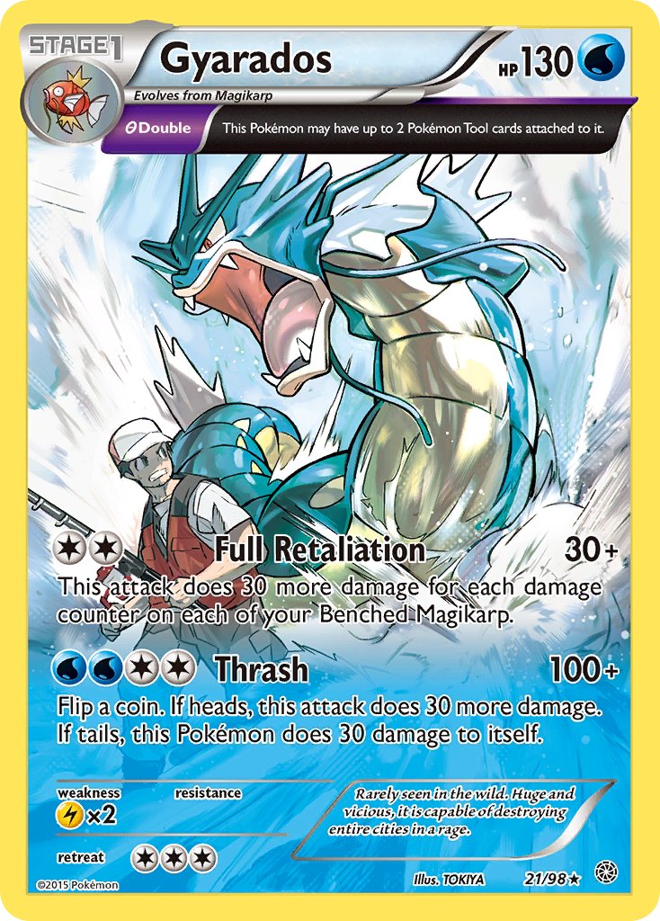 Gyarados (21/98) (Cosmos Holo) (Exclusivo de la baraja temática) [XY: Ancient Origins] 