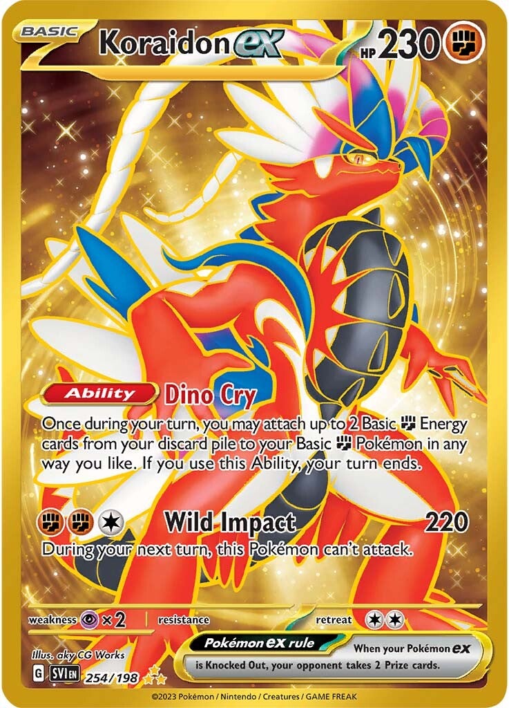 Carta Pokémon - Koraidon 124/198 - Escarlate Violeta SV1 - Copag em  Promoção na Americanas