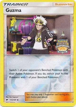 Guzma (115/147) (Promoción de liga) [Sol y luna: Sombras ardientes] 