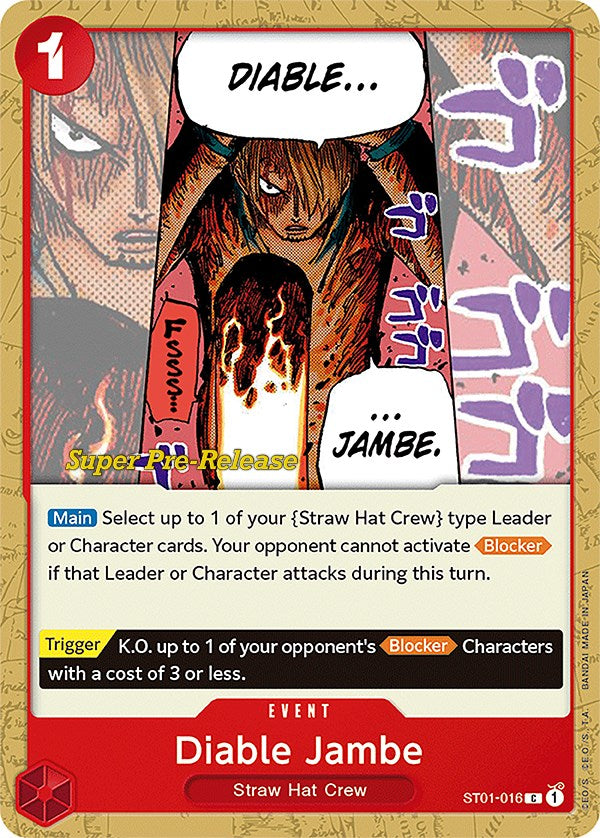 Diable Jambe [Super Pre-Release Starter Deck: Straw Hat Crew]