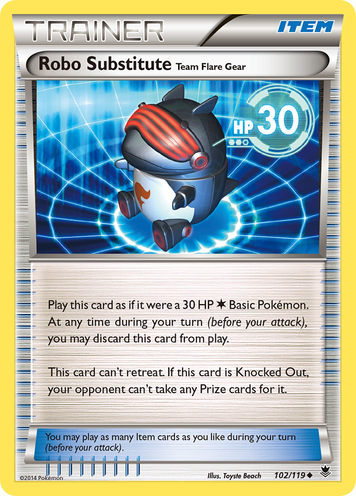 Robo Substitute Team Flare Gear (102/119) [XY: Fuerzas fantasma] 