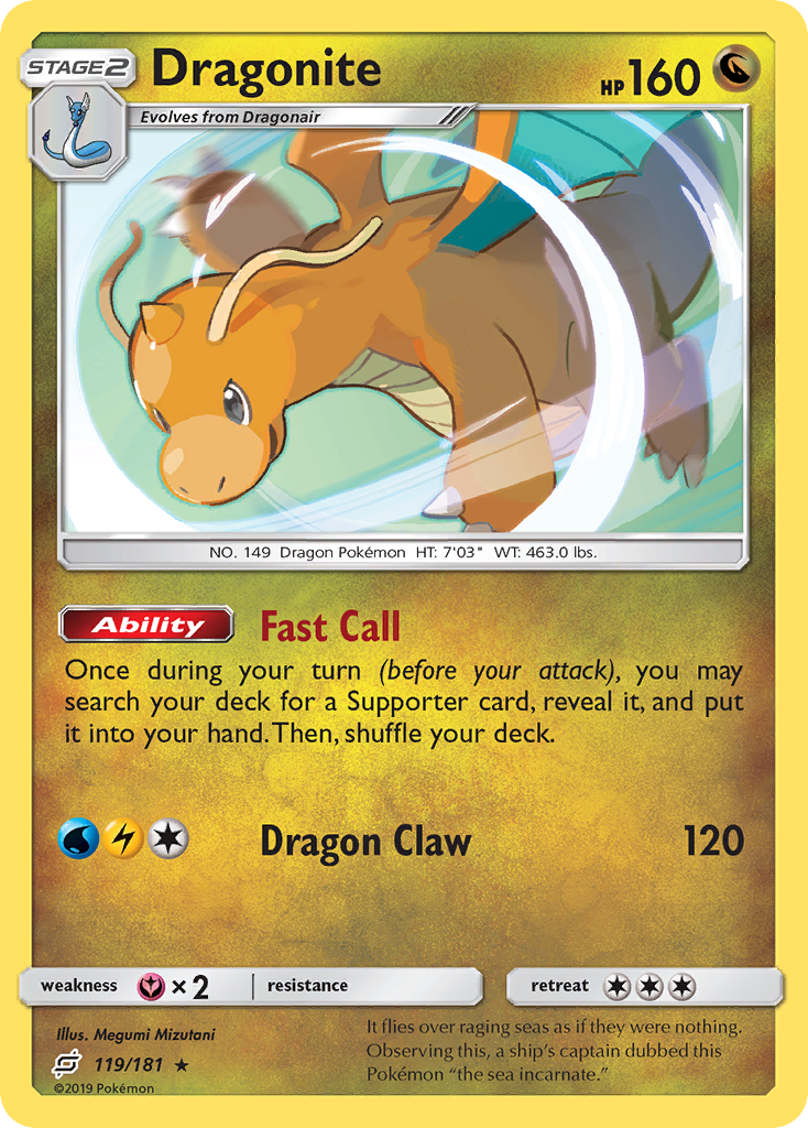 Dragonite (119/181) [Sol y Luna: Formar equipo] 