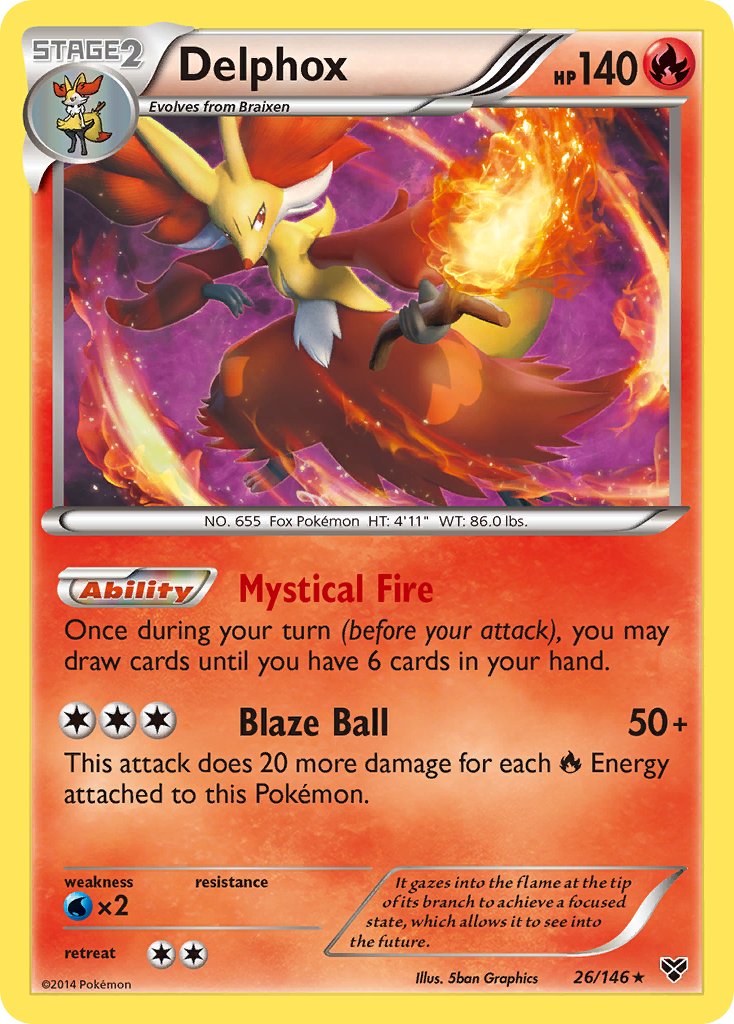 Delphox (26/146) (Exclusivo de la baraja temática) [XY: Conjunto básico] 