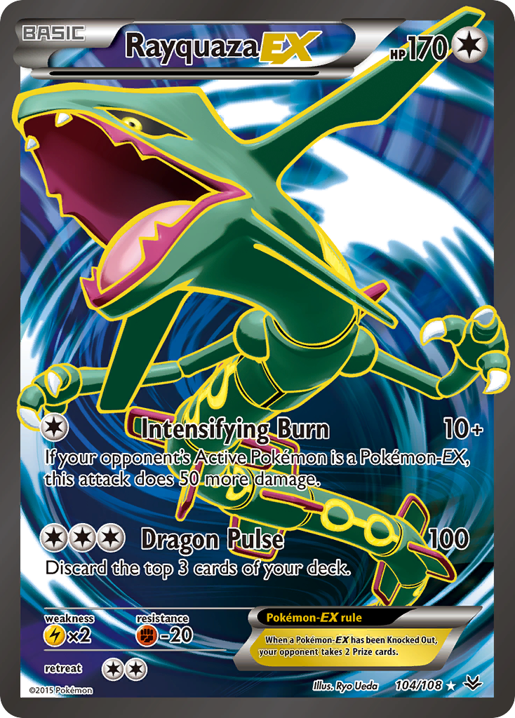 Rayquaza EX (104/108) [XY: Cielos rugientes] 