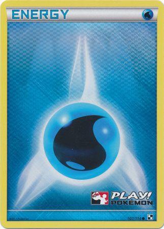 Energía del agua (107/114) (Promoción de Play Pokemon) [Blanco y negro: Conjunto básico] 