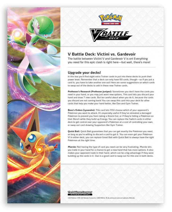 Gardevoir & Victini V-Battle Deck Lists FINALLY Revealed! (Pokémon TCG  News) 