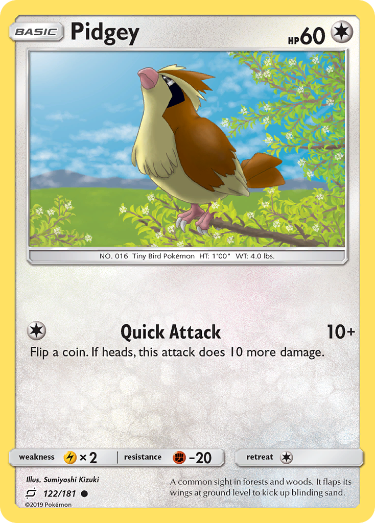 Pidgey (122/181) [Sol y Luna: forman equipo] 