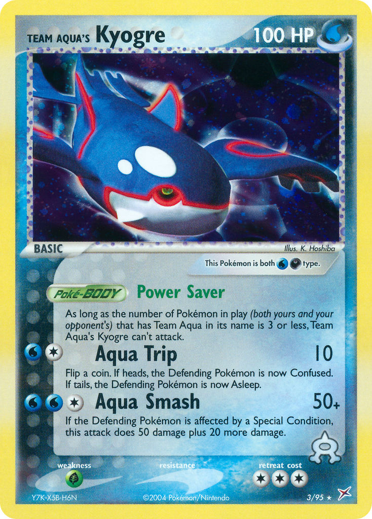 Kyogre del Equipo Aqua (3/95) (Exclusivo de la baraja temática) [EX: Team Magma vs Team Aqua] 