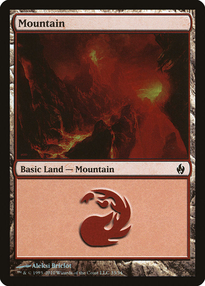 Montaña (33) [Serie Premium Deck: Fuego y Rayo] 