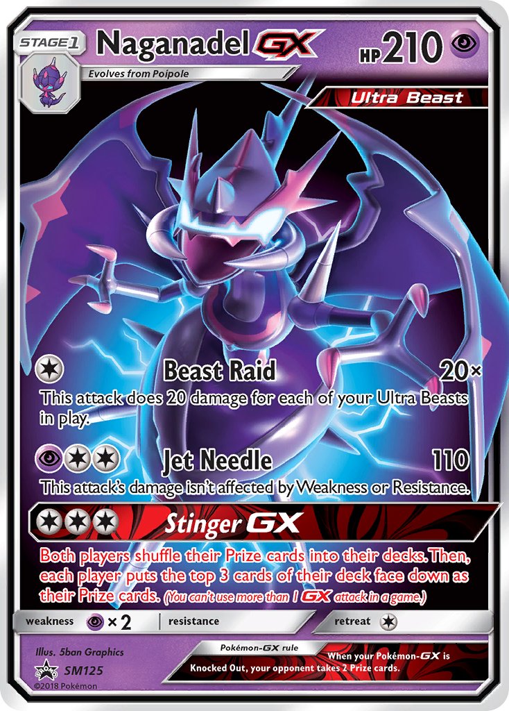 Naganadel GX (SM125) [Sol y Luna: Promociones de Black Star] 