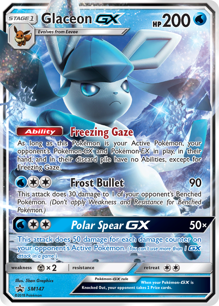 Glaceon GX (SM147) [Sol y Luna: Promociones de Black Star] 