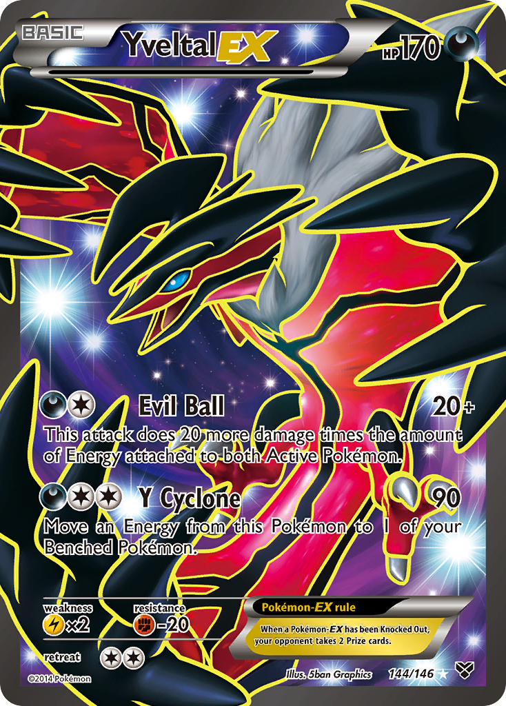 Yveltal EX (144/146) [XY: Conjunto básico] 