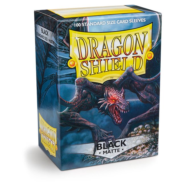 Fundas Dragon Shield - Negro Mate (100 protectores)