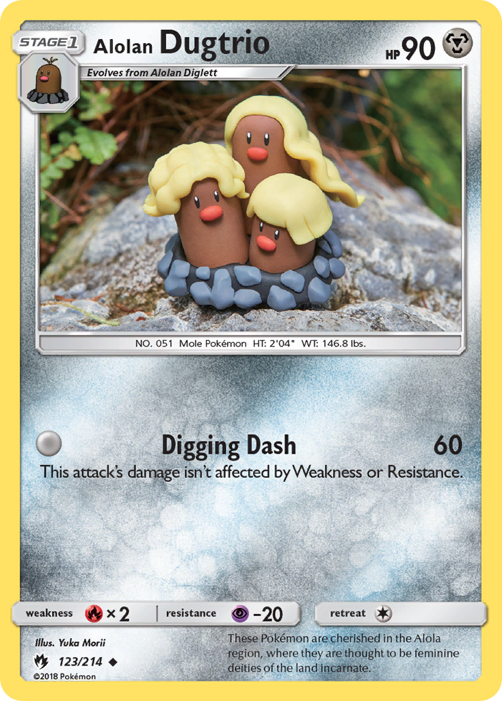 Alolan Dugtrio (123/214) [Sol y Luna: Trueno perdido] 