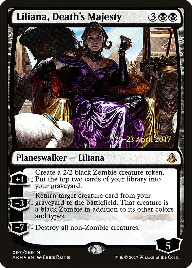 Liliana, Death's Majesty [Amonkhet Prerelease Promos]