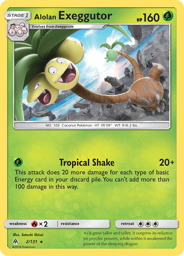 Alolan Exeggutor (2/131) (Exclusivo de la cubierta temática) [Sol y Luna: Luz Prohibida] 