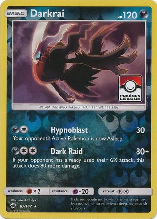 Darkrai (87/147) (Promoción de liga) [Sol y luna: Sombras ardientes] 