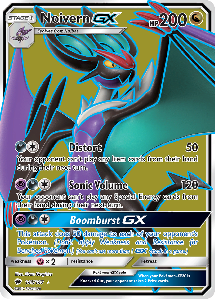 Noivern GX (141/147) [Sol y Luna: Sombras ardientes] 