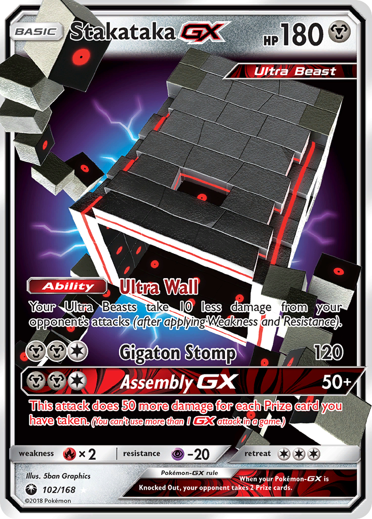 Stakataka GX (102/168) [Sol y Luna: Tormenta Celestial] 