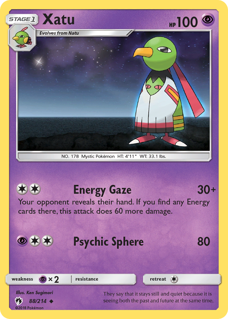 Xatu (88/214) [Sol y Luna: Trueno perdido] 