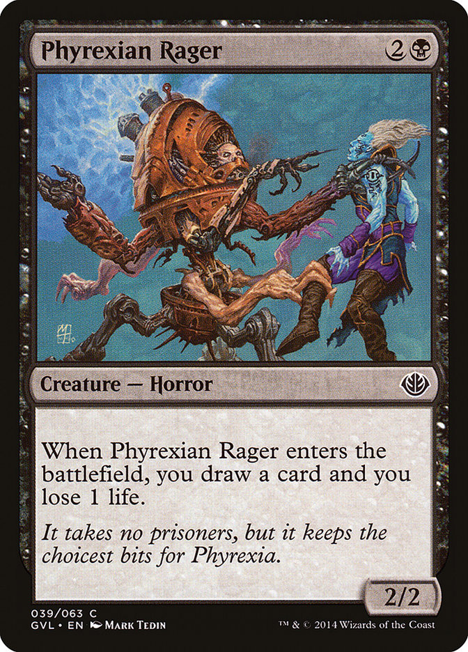 Phyrexian Rager (Garruk vs. Liliana) [Antología de Duel Decks] 