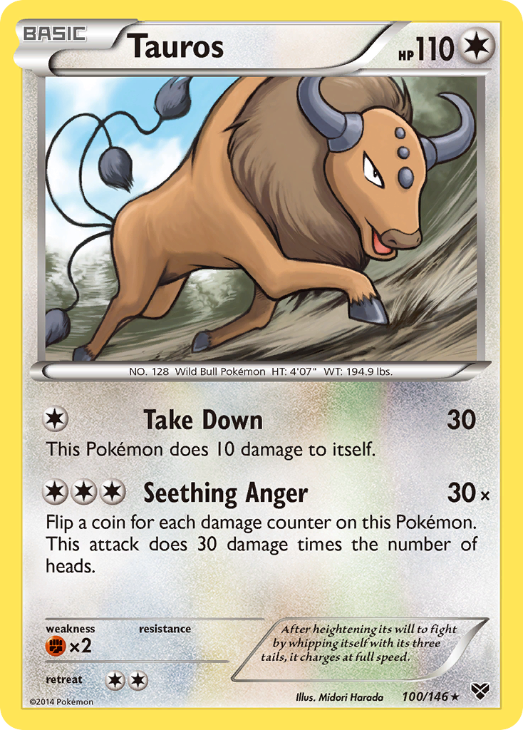 Tauros (100/146) [XY: Conjunto básico] 