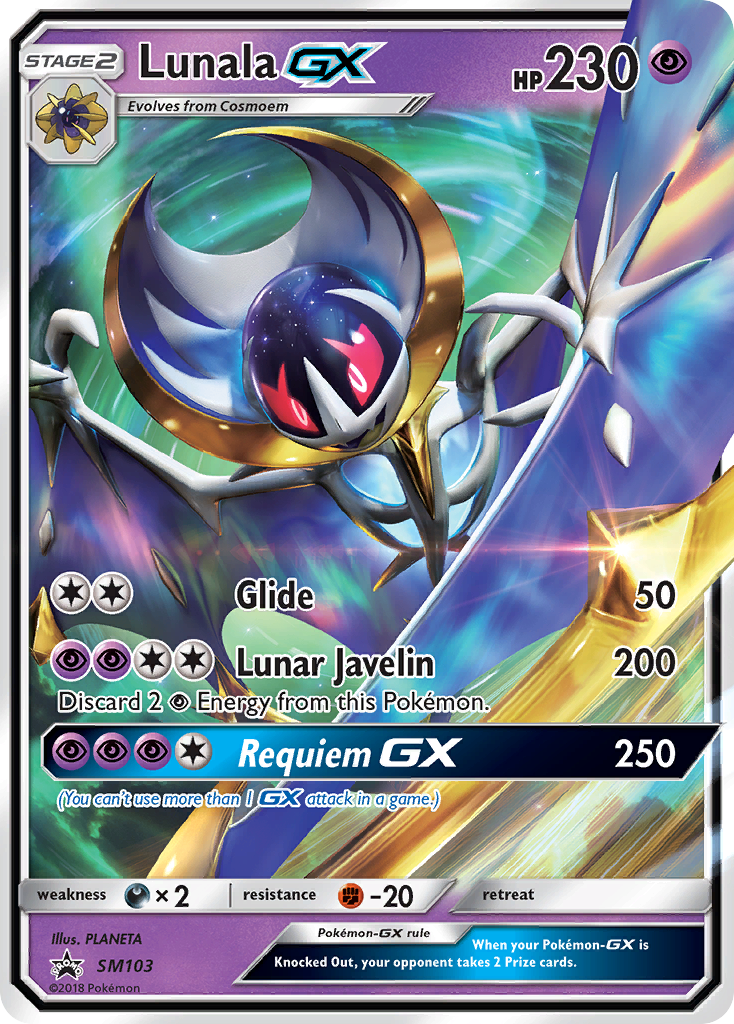 Lunala GX (SM103) [Sol y Luna: Promociones de Black Star] 