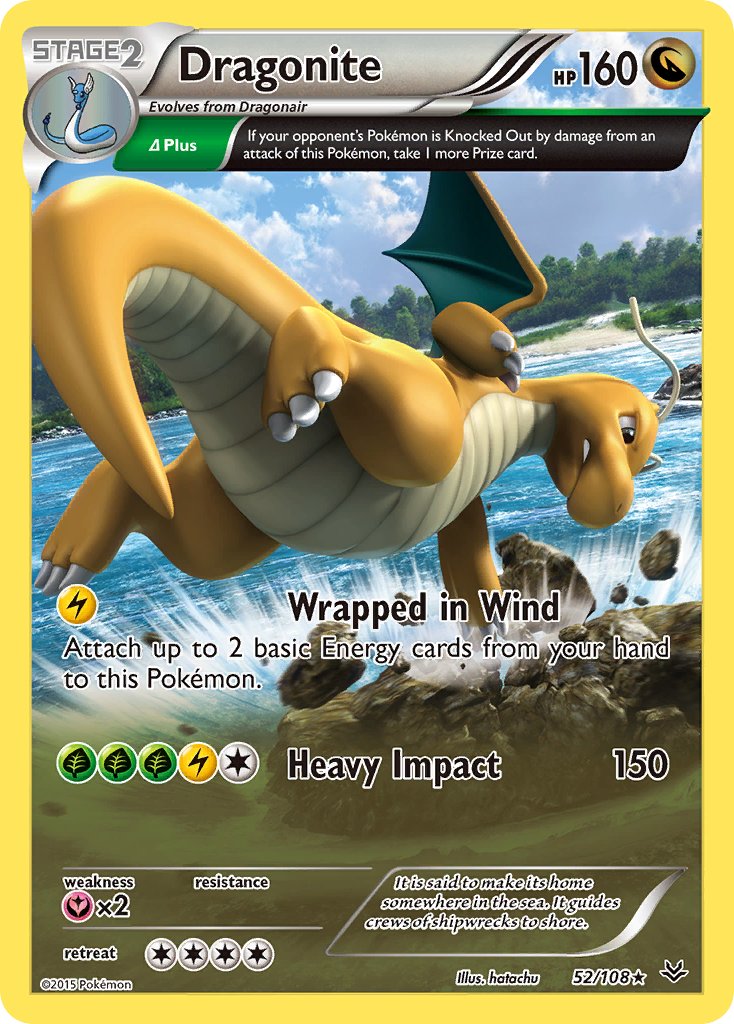 Dragonite (52/108) (Exclusivo de la baraja temática) [XY: Roaring Skies] 